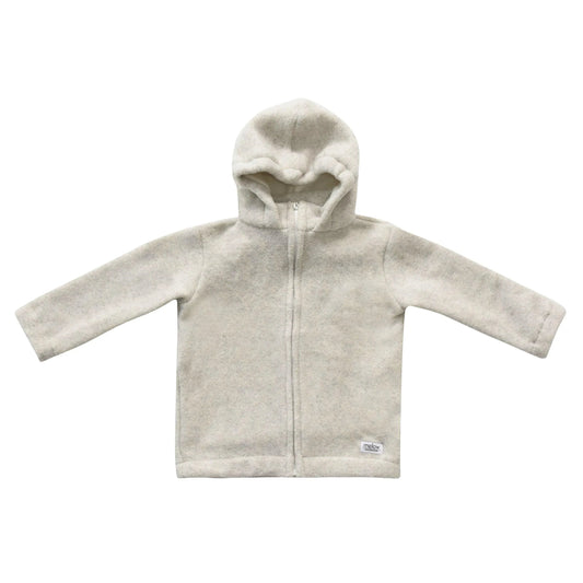 Leichte Baby-/Kinderjacke aus Schurwolle - Grau